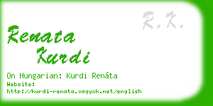 renata kurdi business card