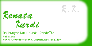 renata kurdi business card